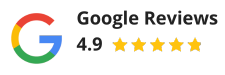 Google Review is 4.9. Shown with the stars