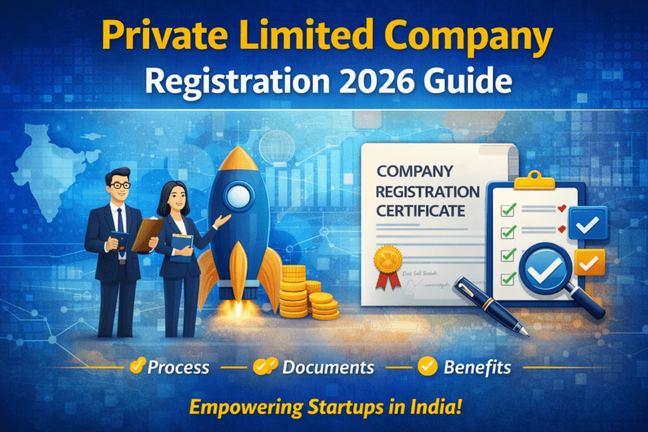 Private Limited Company Registration 2026 process, documents, and benefits for startups in India.