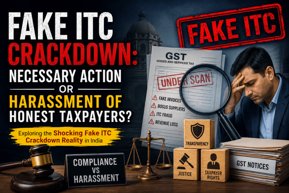 Fake ITC Crackdown: Necessary Action or Harassment of Honest Taxpayers? 5 Shocking Fake ITC Crackdown Reality